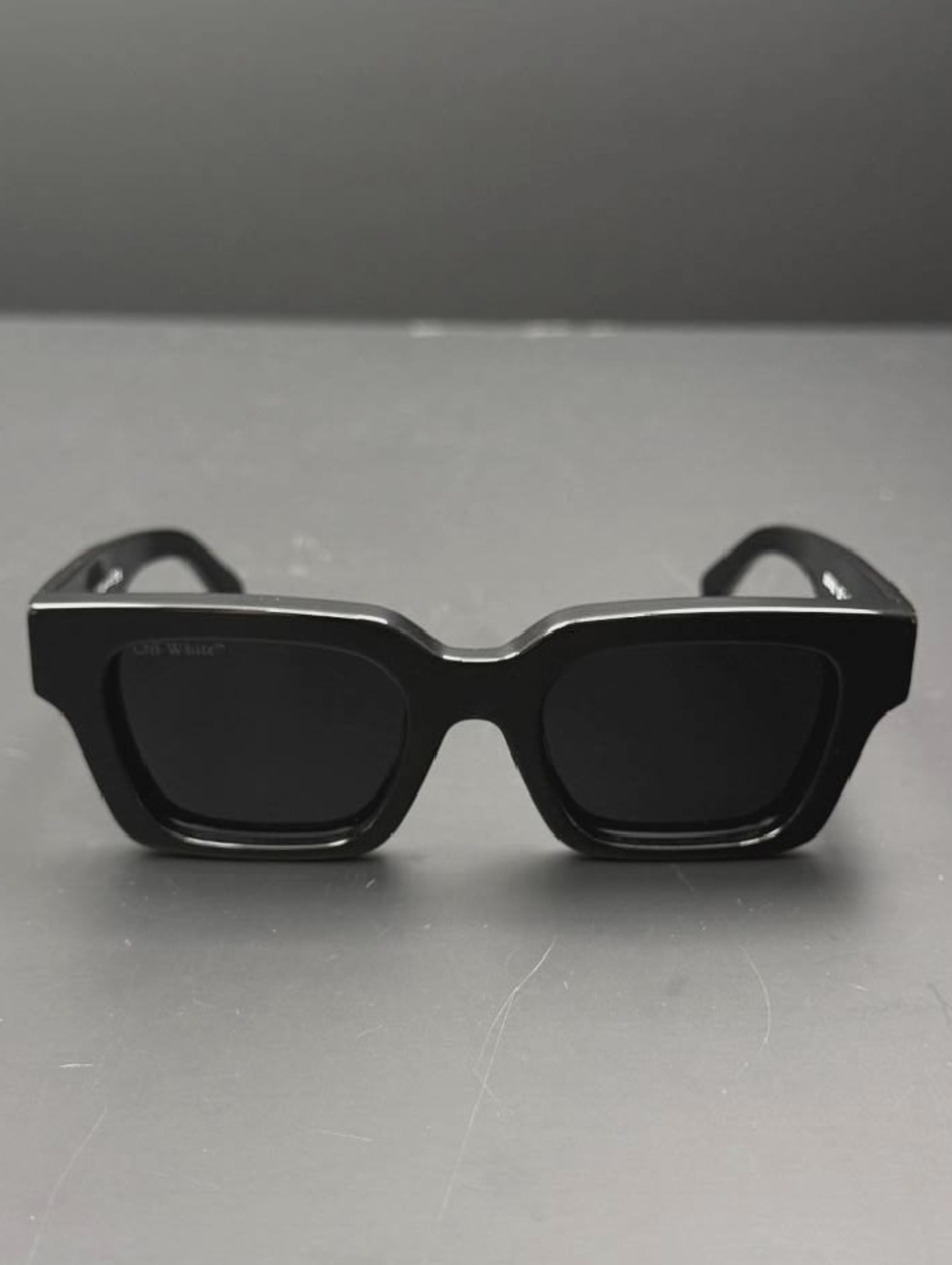 Off-White Black Logo-Stamped Temple Sunglasses